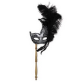 Feathered Mask With Stick